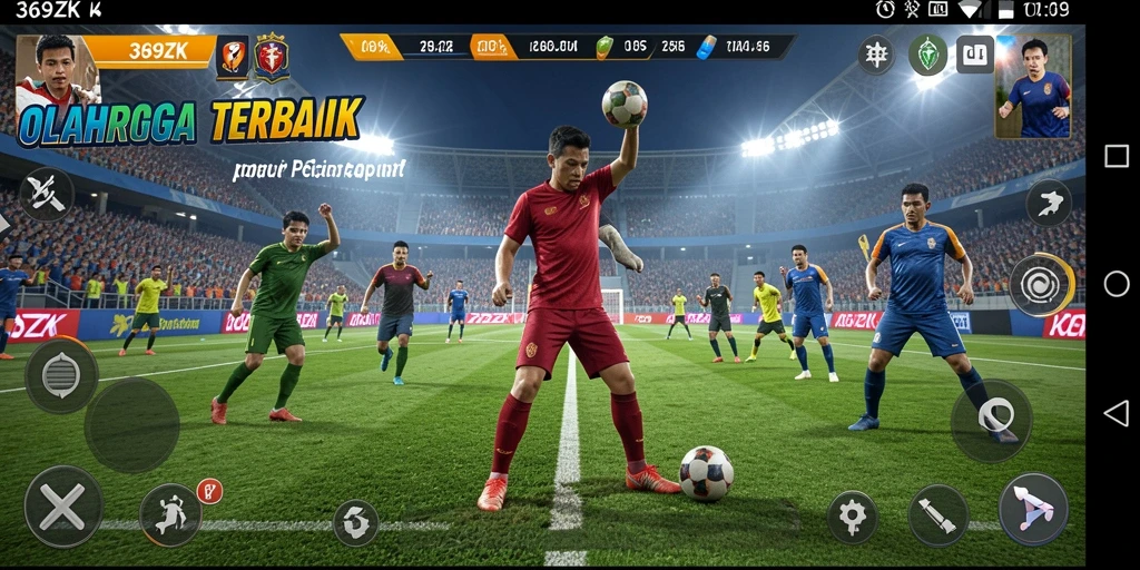 Screenshot utama 369ZK menampilkan aksi seru dalam pertandingan olahraga.