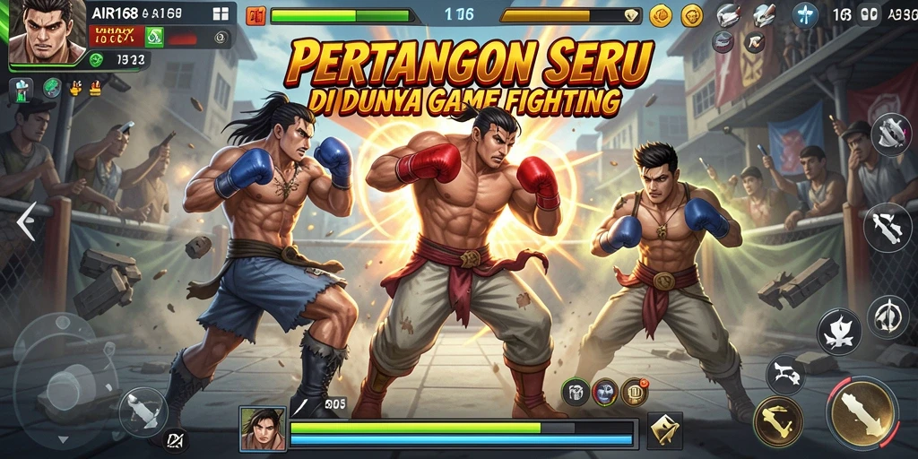 Tangkapan layar dari gameplay AIR168 yang menampilkan pertarungan yang intens dan karakter yang kuat.