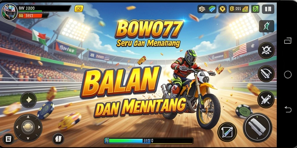 Tampilan gameplay BOWO77 yang seru dan menantang.