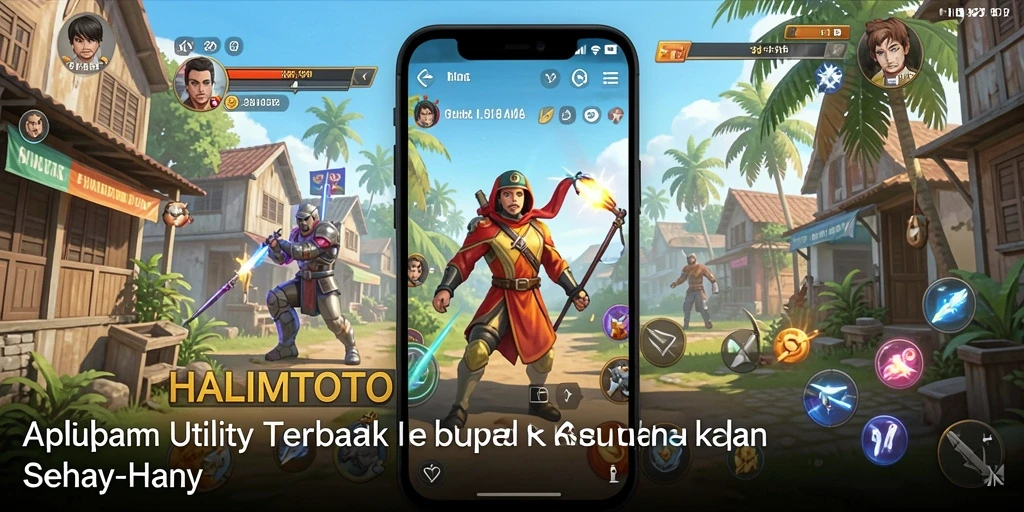 Tampilan menarik dari aplikasi HALIMTOTO untuk meningkatkan produktivitas.