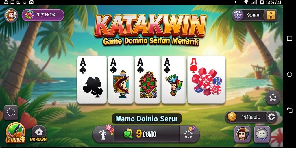 Tampilan gameplay KATAKWIN yang seru dan interaktif.