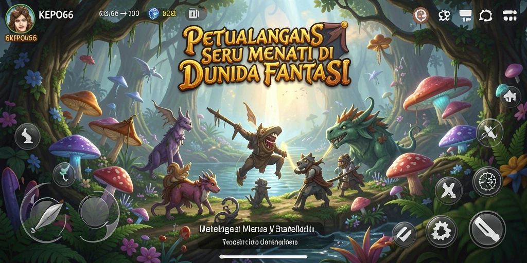 Gameplay KEPO66 menampilkan aksi seru dalam dunia petualangan yang menakjubkan.